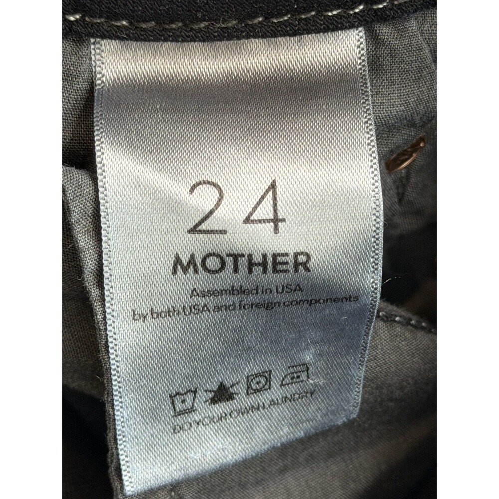 Mother The Looker High Waisted Jeans Womens 25 Blue Coffee Tea or Me Skinny - Picture 8 of 9